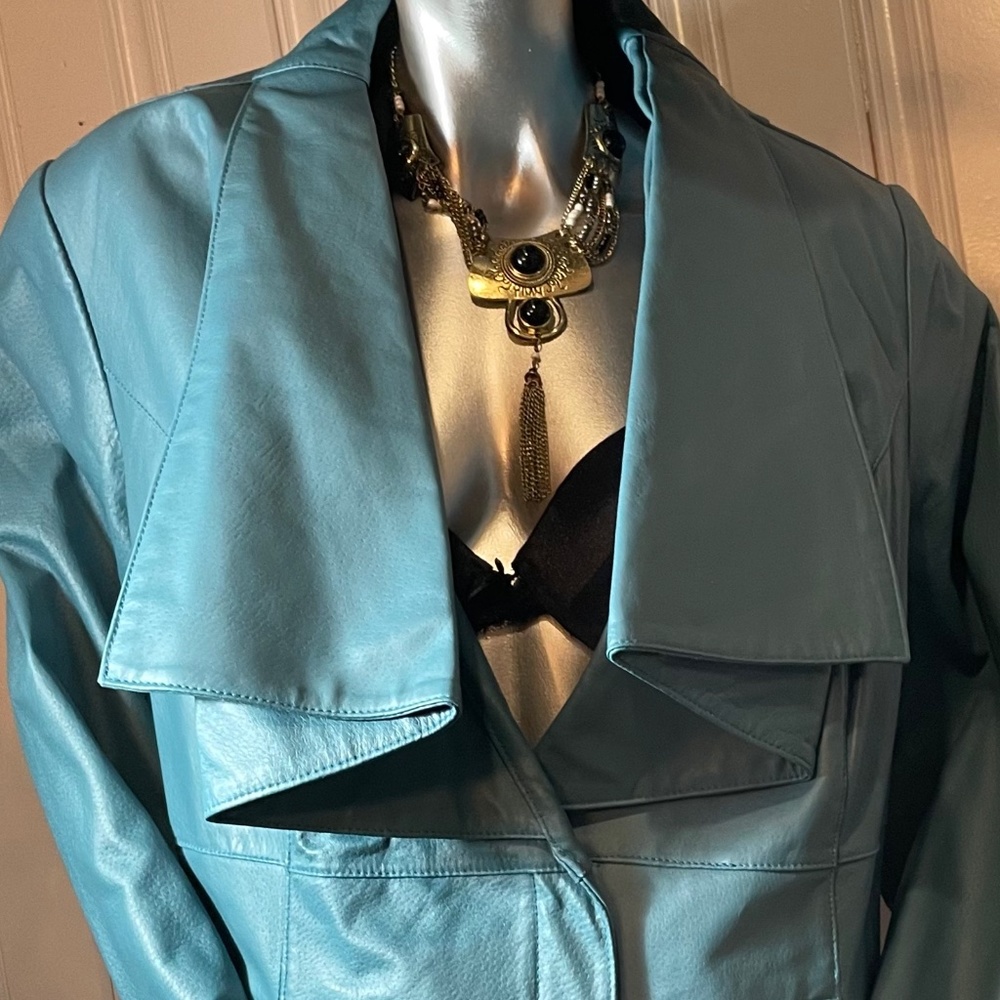 Vintage Jessica London Leather Jacket New Old Stock Never Worn - Picture 1 of 6
